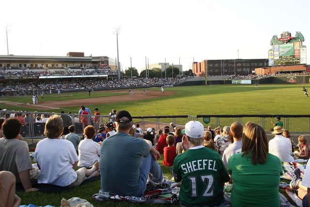 Supporters gather for the more authentic baseball experience, as the Dayton Dragons and the South Bend Silver Hawks do battle out on the diamond. Picture: John Grieshop/Getty Images
