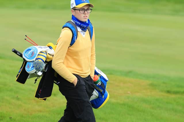 Hannah Darling played in the Junior Solheim Cup at Gleneagles last year