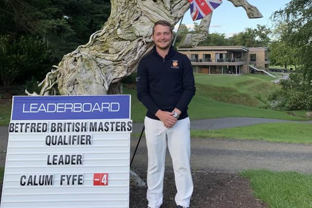 Calum Fyfe posted a four-under-par 67 to top the leaderboard in the Betfred British Masters qualifier a Close House in Northumberland