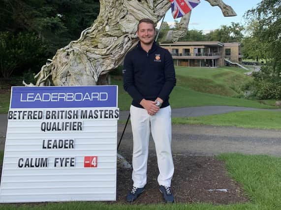 Calum Fyfe posted a four-under-par 67 to top the leaderboard in the Betfred British Masters qualifier a Close House in Northumberland