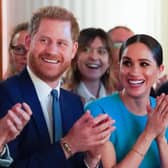 The Duke and Duchess of Sussex attending the Endeavour Fund Awards at Mansion House in London. Picture: Paul Edwards/The Sun/PA Wire