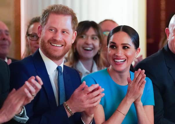 The Duke and Duchess of Sussex attending the Endeavour Fund Awards at Mansion House in London. Picture: Paul Edwards/The Sun/PA Wire