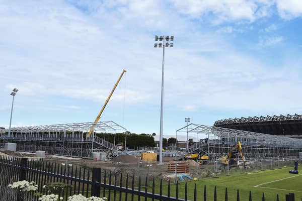 Work is progressing well at the 7,800 capacity stadium. Picture: Lisa Ferguson
