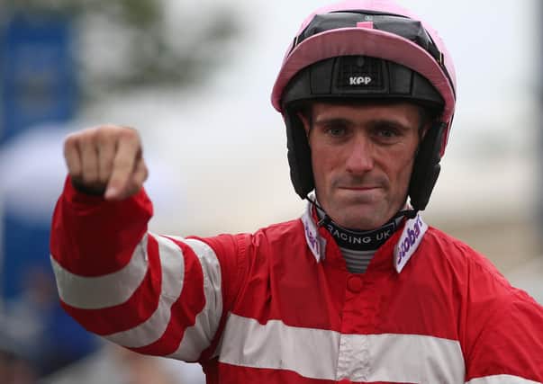 Jockey Paul Mulrennan will try to guide Gowanbuster to victory at Musselburgh. Picture: Alan Crowhurst/Getty