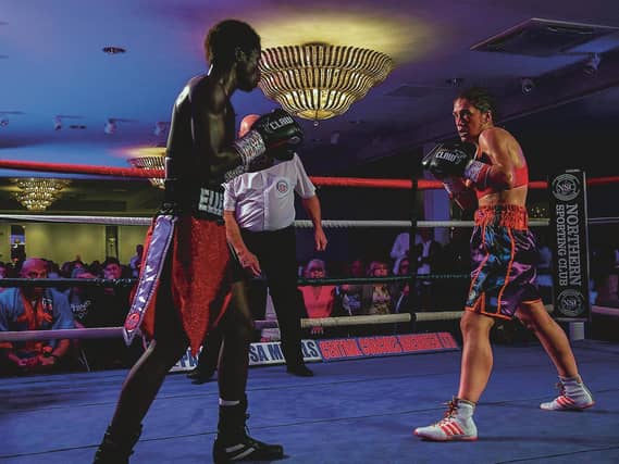 Fighting Ellen Simwaka from Malawi for the Bantamweight Commonwealth title