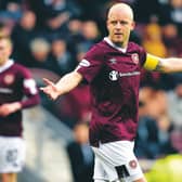 Steven Naismith was handed the Hearts captaincy last season by then manager Daniel Stendel. Picture: Rob Casey/SNS