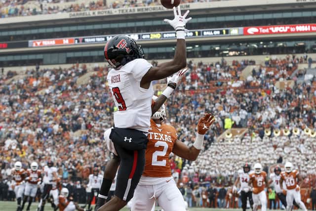 Texas Tech Red Raiders versus Texas Longhorns from November last year – a typical college football match in the US played in front of packed stadiums. Picture: Tim Warner/Getty Images