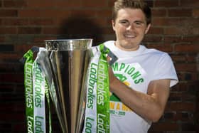 Winger James Forrest has been involved in all of Celtic's nine league championships in a row.