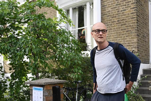 Chief Advisor to Prime Minister Boris Johnson, Dominic Cummings, leaves his home. Picture: Leon Neal/Getty Images