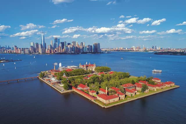 Ellis Island in New York Harbour, now home to the national immigration museum. Picture: Felix Mizioznikov