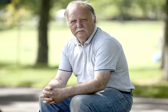 Donald Park, now 66, at Inverleith Park in Edinburgh this week. Picture: Lisa Ferguson