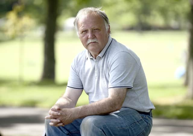 Donald Park, now 66, at Inverleith Park in Edinburgh this week. Picture: Lisa Ferguson