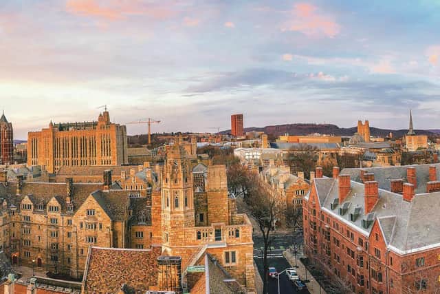 Downtown New Haven, Connecticut, home of Yale University