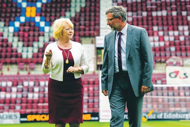 Ann Budge has praised Craig Levein for the work he did rebuilding the Hearts academy. Picture: SNS