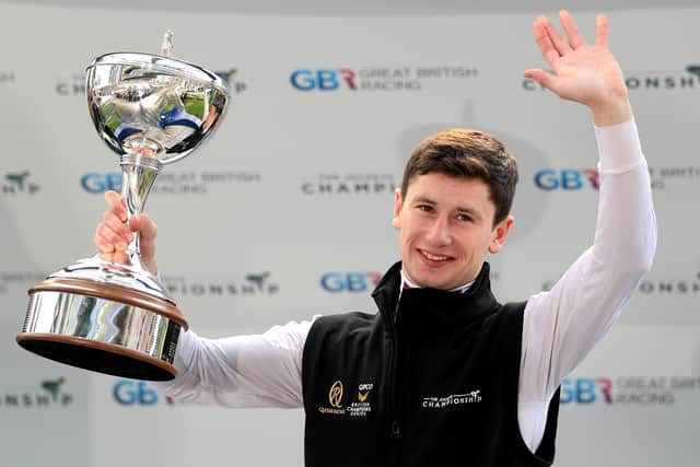 Oisin Murphy has three rides as racing in Britain resumes at Newcastle on Monday behind closed doors. Picture: Simon Cooper/PA Wire