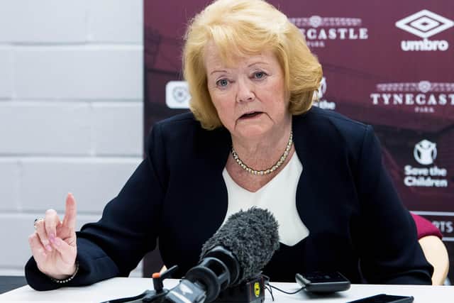 Ann Budge requires an 11-1 majority from Premiership clubs for her plan to be approved. Picture: SNS.