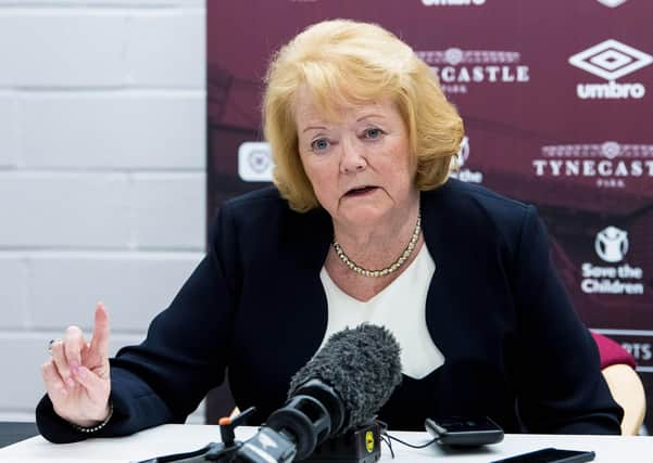 Ann Budge requires an 11-1 majority from Premiership clubs for her plan to be approved. Picture: SNS.