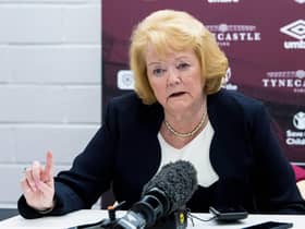Ann Budge requires an 11-1 majority from Premiership clubs for her plan to be approved. Picture: SNS.