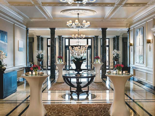 The elegant reception of the - Hyatt Regency London The Churchill