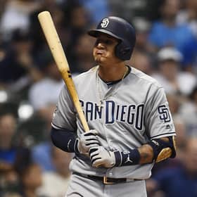 San Diego Padres' Manny Machado reacts to a called strike. San Diego are one of the few teams who still remain integral to their community. Picture: Stacy Revere/Getty Images