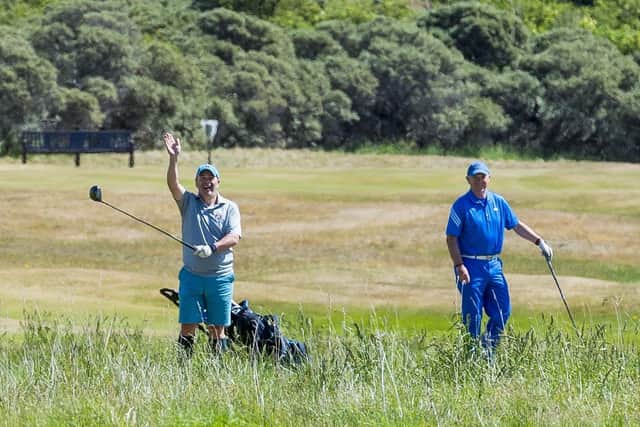Brilliant sunshine greeted the return to action as play resumed at Luffness Golf Club  in East Lothian at the weekend. Picture: SNS.