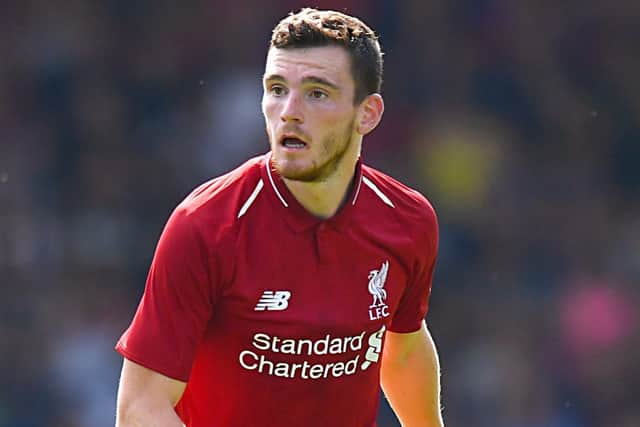 Andy Robertson doesn't have any negatives, according to his Liverpool manager Jurgen Klopp. Anthony Devlin/PA Wire.