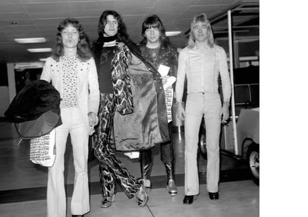 The 1970s hit band Sweet with, from left to right, Steve Priest, Mick Turner, Andy Scott and Brian Connolly (Picture: PA)