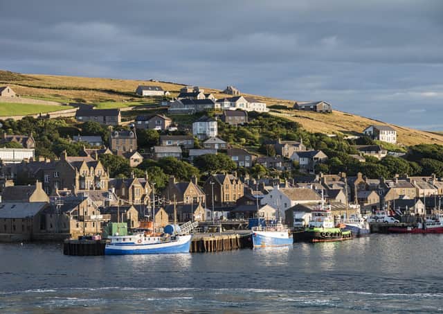Stromness village in the Orkney islands