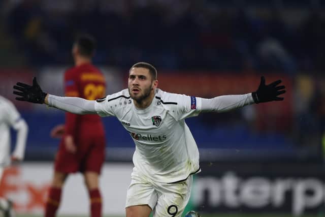 Shon Weissman has enjoyed an excellent season with Wolfsberger AC and scored in the Europa League against AS Roma. Picture: Paolo Bruno/Getty Images