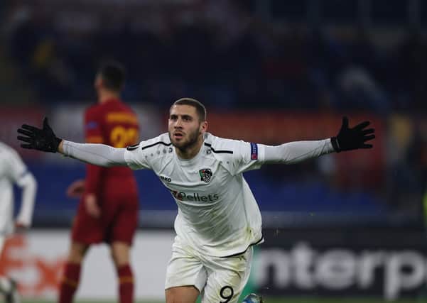 Shon Weissman has enjoyed an excellent season with Wolfsberger AC and scored in the Europa League against AS Roma. Picture: Paolo Bruno/Getty Images