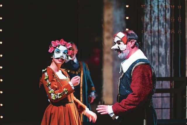 In Much Ado About Nothing with Barrie Hunter at Dundee Rep, 2016. Picture: Tommy Ga Ken Wan