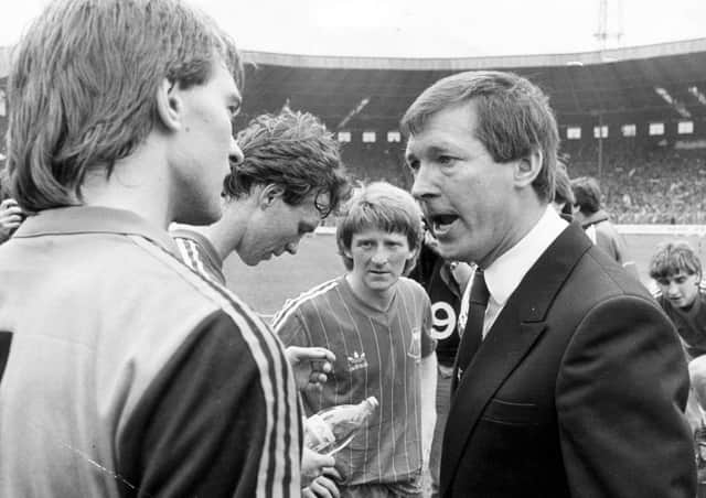 Alex Ferguson was furious with his Aberdeen players after they'd beaten Rangers in the 1983 Scottish Cup final
