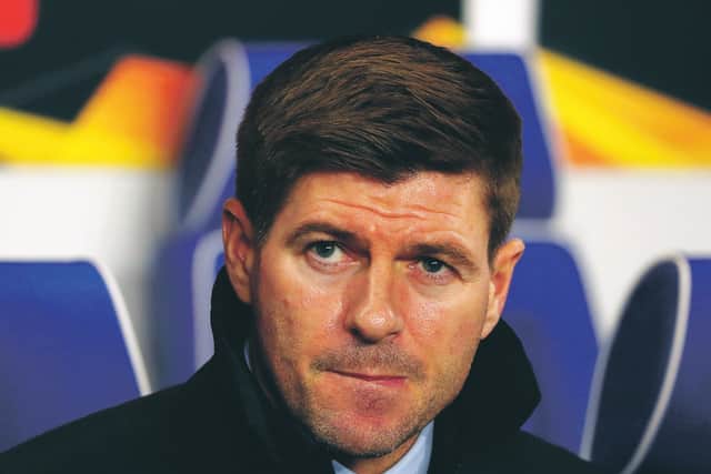 Steven Gerrard's immediate focus is Rangers' Premiership match against St Mirren on Sunday. Picture: Andrew Milligan/PA Wire.