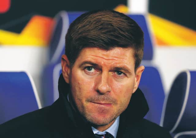 Steven Gerrard's immediate focus is Rangers' Premiership match against St Mirren on Sunday. Picture: Andrew Milligan/PA Wire.