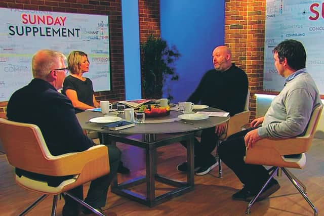 Chunky knitwear was the order of the day on Sunday Supplement.