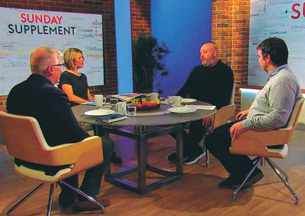Chunky knitwear was the order of the day on Sunday Supplement.