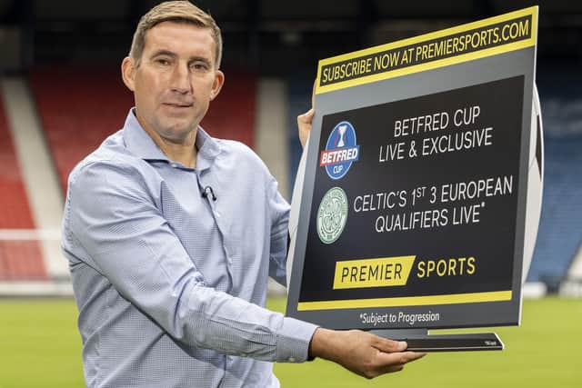 Alan Stubbs was speaking at the launch of Premier Sports’ live and exclusive coverage of the Betfred Cup and Celtic’s first three European qualifiers. Picture: Craig Williamson/SNS