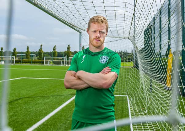 Daryl Horgan is expected to feature for Hibs in their Premiership clash at Dundee United. Picture: SNS.