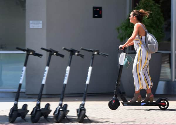 E-scooter trials are currently taking place in England, Scotland and Wales with only selected rental vehicles allowed (Picture: AFP/Getty)