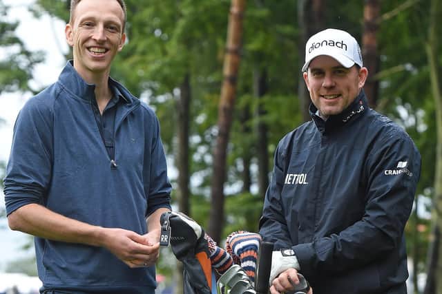 European Tour doctor, Andrew Murray, left, with Richie Ramsay. Picture: Mark Runnacles/Getty Images