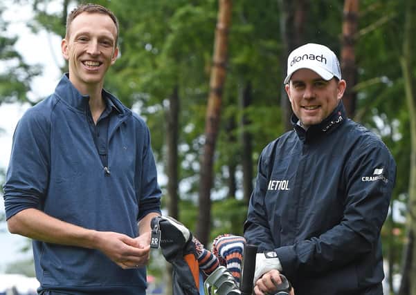 European Tour doctor, Andrew Murray, left, with Richie Ramsay. Picture: Mark Runnacles/Getty Images