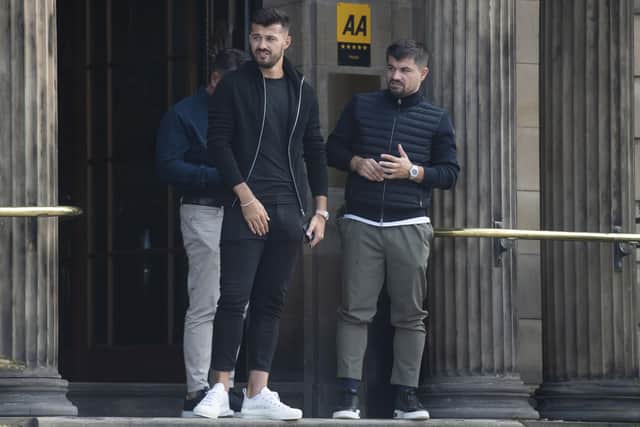 West Ham United forward Albian Ajeti was in Glasgow ahead of a proposed move to Celtic. Picture: Craig Foy / SNS
