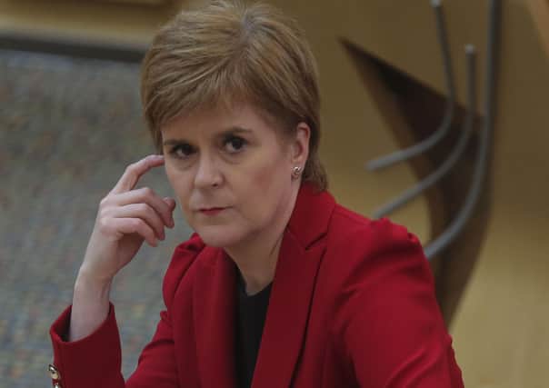 Nicola Sturgeon taking First Minister's Questions at the Scottish Parliament. Picture: Fraser Bremner/Getty Images