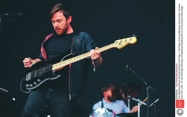 Mandatory Credit: Photo by Joe Papeo/Shutterstock (6059909cj)
Billy Kennedy of Frightened Rabbit performs on the Queens Blvd stage
The Meadows Music and Arts Festival 2016, Day 1, Citi Field, Flushing Meadows Corona Park, Queens, New York, USA - 01 Oct 2016