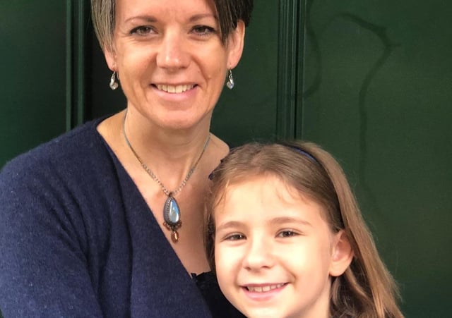 Jeanette Aitchison and daughter Isla, nine
