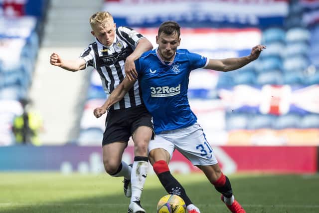 Rangers’ left-back Borna Barisic is likely to attract attention from other clubs, but manager Steven Gerrard insists he is not for sale. Picture: Getty.