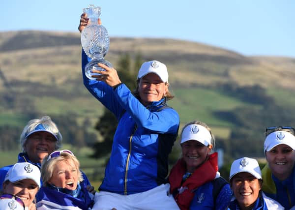 Europe will defend the Solheim Cup next year. Picture: AFP via Getty Images