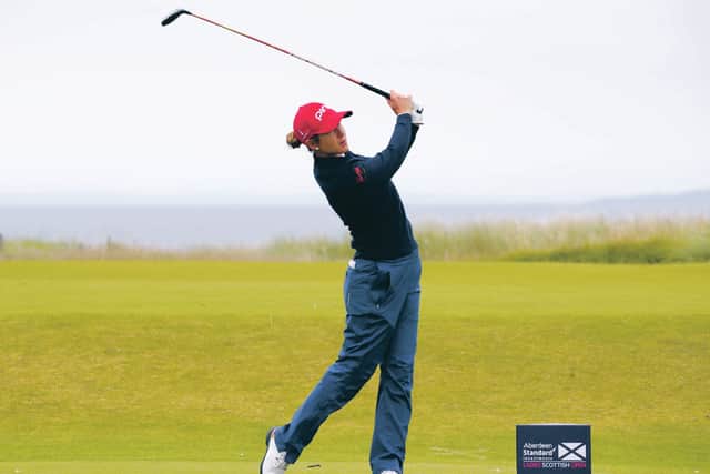 Spain's Azahara Munoz will take a one-shot lead into the final day of the Aberdeen Standard Investments Ladies Scottish Open. Picture: Jane Barlow/PA Wire