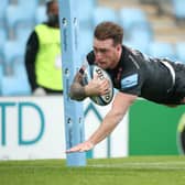 Stuart Hogg dives over to score Exeter's second try against Leicester. Picture: Adam Davy/PA Wire