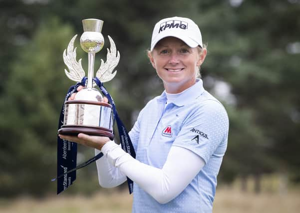 The Ladies Scottish Open gained a great champion when Stacy Lewis claimed the title at the Renaissance Club. Picture: PA